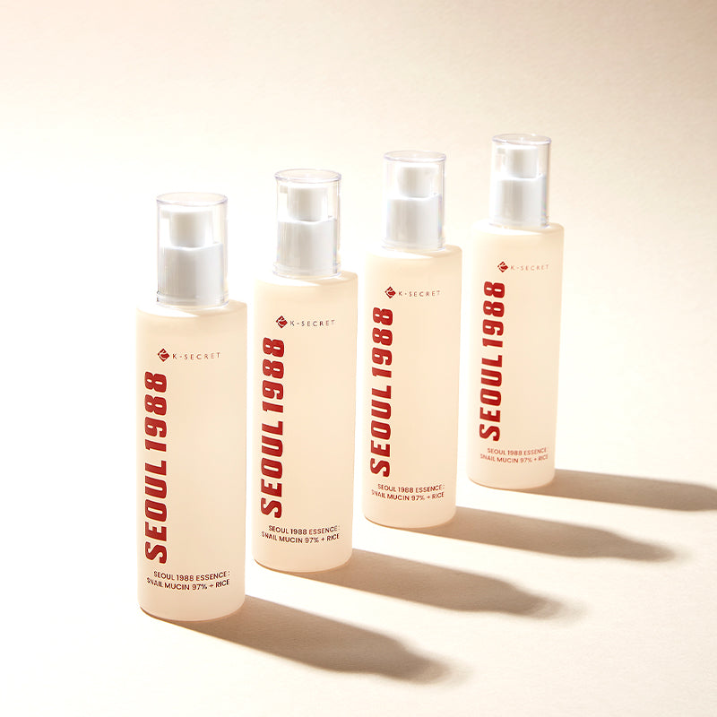K-SECRET SEOUL 1988 Essence 100ml – 97% Snail Mucin + Rice | Hydrate, Brighten & Repair | CanZee