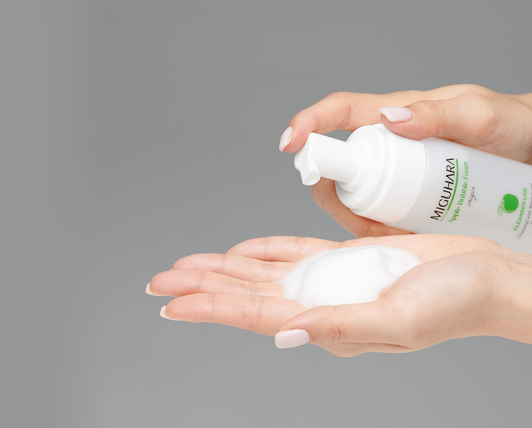 MIGUHARA Apple Bubble Foam Origin 200ml | Gentle Apple-Based Cleanser for Fresh, Radiant Skin