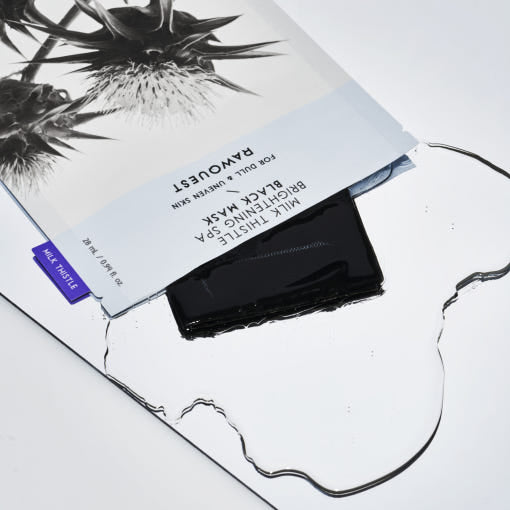 RAWQUEST Milk Thistle Brightening Black Mask – Glow & Hydrate Your Skin | CanZee