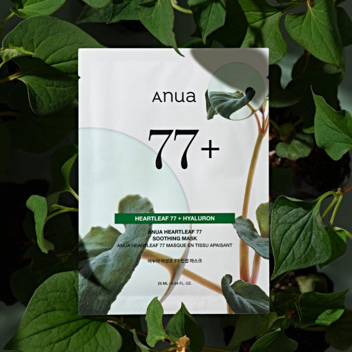 Anua Heartleaf 77% Soothing Sheet Mask – Calm, Hydrate & Revive Sensitive Skin | 10 Pack | CanZee

