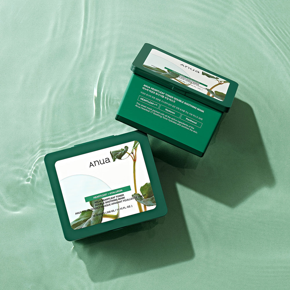 Anua Heartleaf Toner Double Soothing Mask – 30 Sheets (330ml)