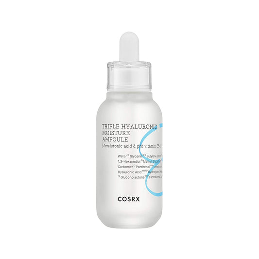 COSRX Hydrium Triple Hyaluronic Moisture Ampoule 40ml – Deep Hydration Serum for Plump, Dewy Skin | CanZee