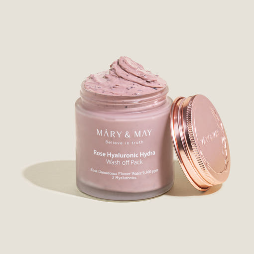 MARY & MAY Vegan Rose Hyaluronic Hydra Wash Off Pack – 300g | CanZee
