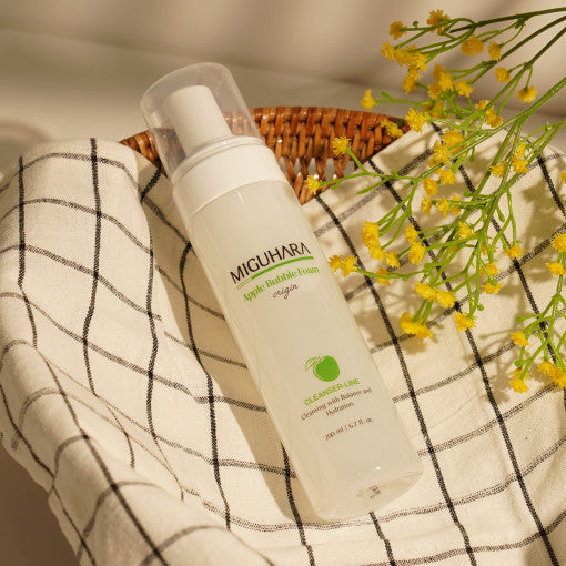 MIGUHARA Apple Bubble Foam Origin 200ml | Gentle Apple-Based Cleanser for Fresh, Radiant Skin