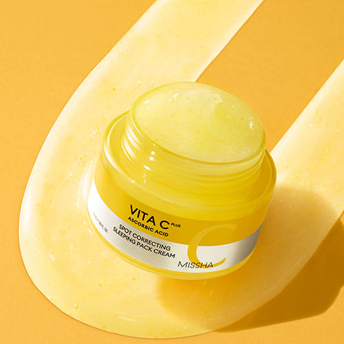 MISSHA Vita C Plus Spot Correcting Sleeping Mask 50ml – Brightening Night Cream for Dark Spots | CanZee