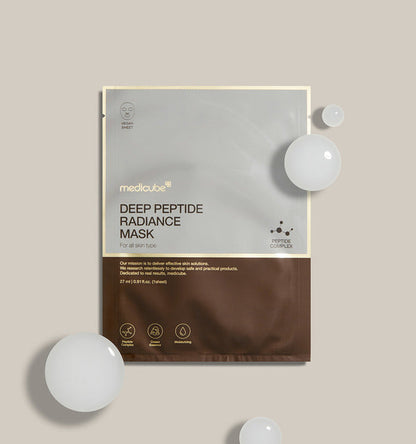 Medicube Deep Peptide Radiance Mask 5ea – Firming, Brightening Skincare for Youthful Glow | CanZee