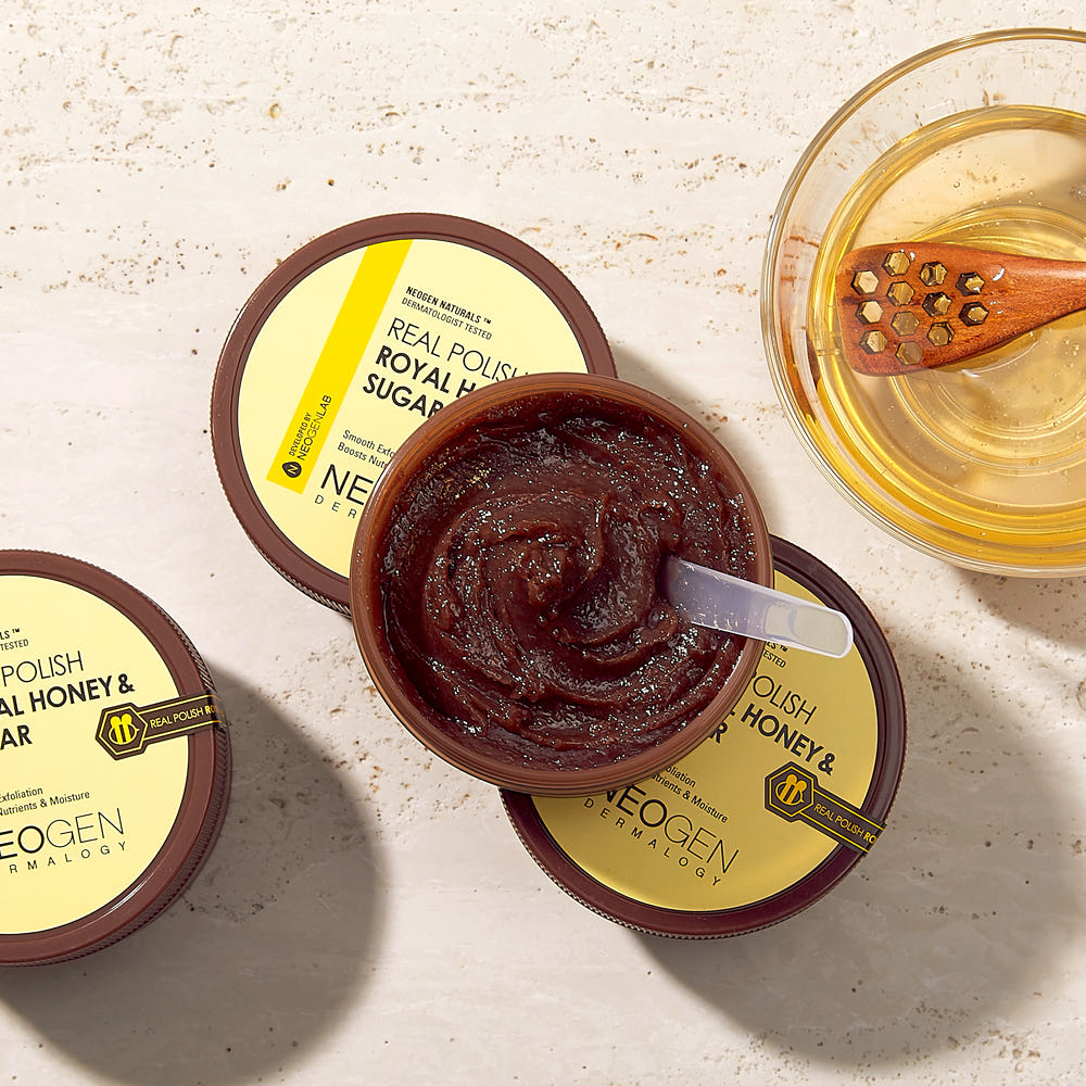 NEOGEN Dermalogy Real Polish Royal Honey & Sugar Scrub 100g – Nourishing Exfoliator for Smooth, Glowing Skin | CanZee