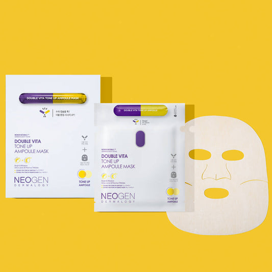 NEOGEN Double Vita Tone Up Mask (5ea) – Brighten & Boost Radiance