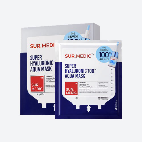 NEOGEN SUR.MEDIC+ Super Hyaluronic 100 Aqua Mask – 10 Sheets