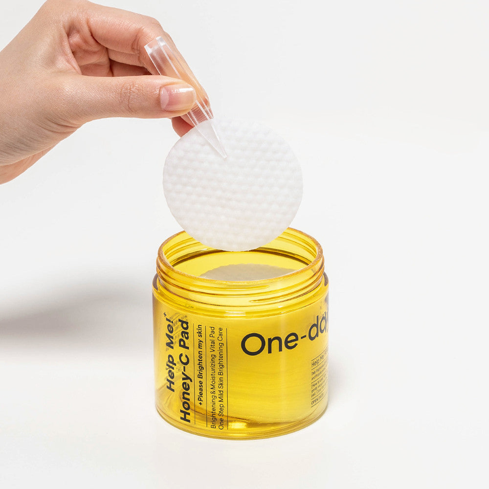 One-day's you Help Me Honey-C Pad – Brighten & Exfoliate Gently | CanZee