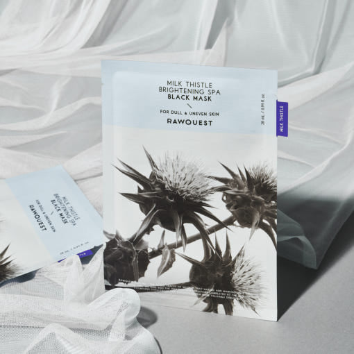 RAWQUEST Milk Thistle Brightening Black Mask – Glow & Hydrate Your Skin | CanZee
