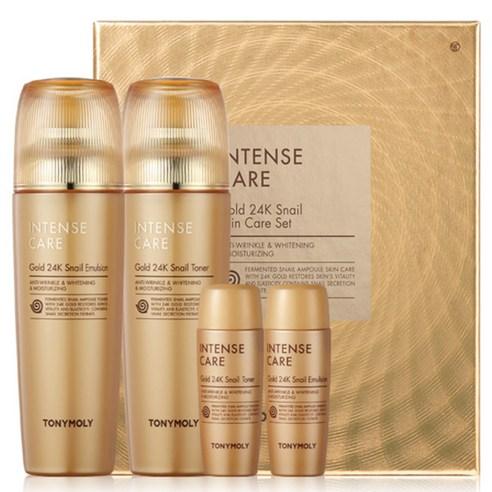 TONYMOLY Intense Care Gold 24K Snail 2 Set | Anti-Aging Luxury Skincare