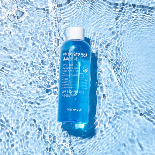 TONYMOLY Wonder Hyaluronic Acid Chok Chok Toner 500ml – Deep Hydration for Radiant Skin | CanZee