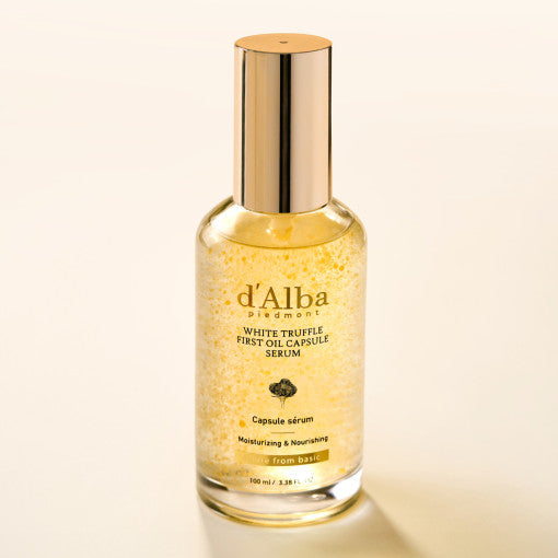 d'Alba White Truffle First Oil Capsule Serum 100ml – Glow-Boosting Hydration & Anti-Aging Serum | CanZee