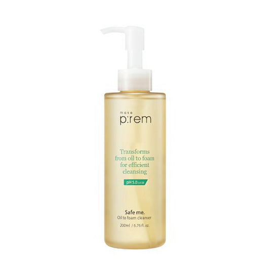 make p:rem Safe Me. Oil to Foam Cleanser | Gentle 2-in-1 Deep Clean for Sensitive Skin – 200ml
